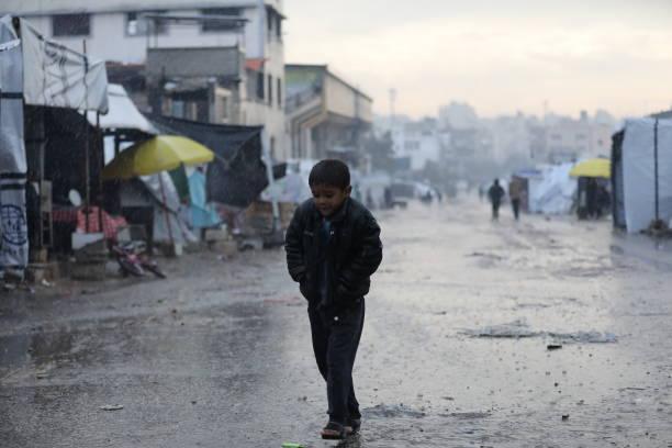 Hujan Deras Rendam 1.542 Kamp Pengungsi di Jalur Gaza