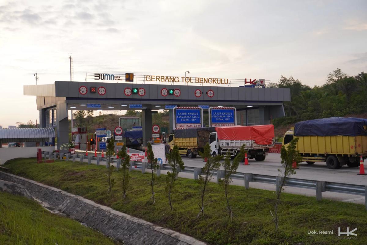 Hutama Karya Terapkan Tarif Baru Tol Bengkulu - Taba Penanjung Mulai 3 Januari 2025