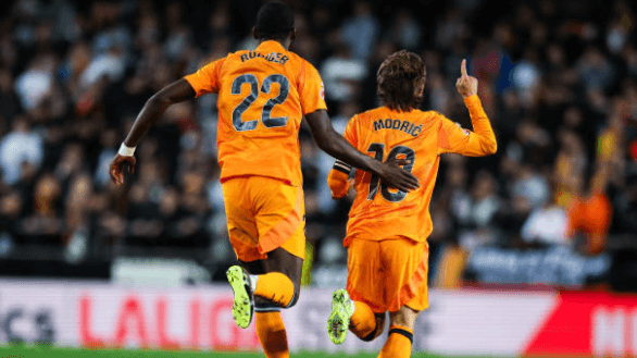 Gol Modric dan Bellingham Bawa Real Madrid Menang atas Valencia 2-1