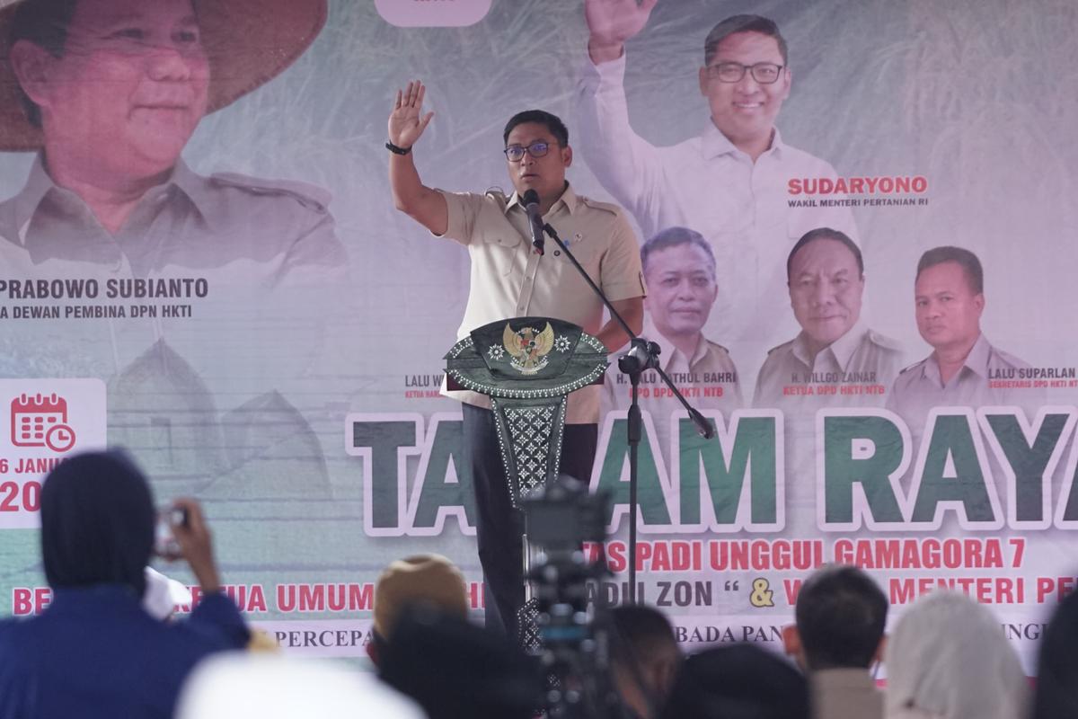 Harga Pupuk Tembus Rp300 Ribu per Kwintal di NTB, Wamentan Sudaryono Langsung Berikan Solusi