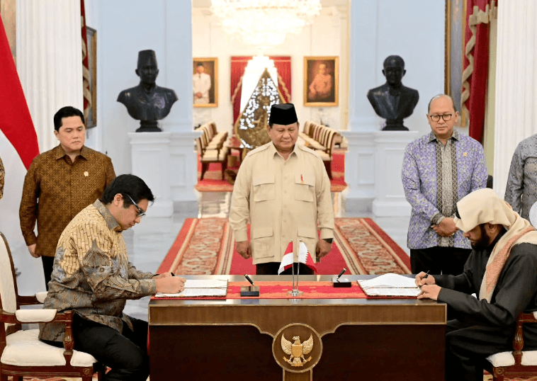 Presiden Prabowo Saksikan MoU Proyek Hunian 1 Juta Unit antara Indonesia dan Qatar