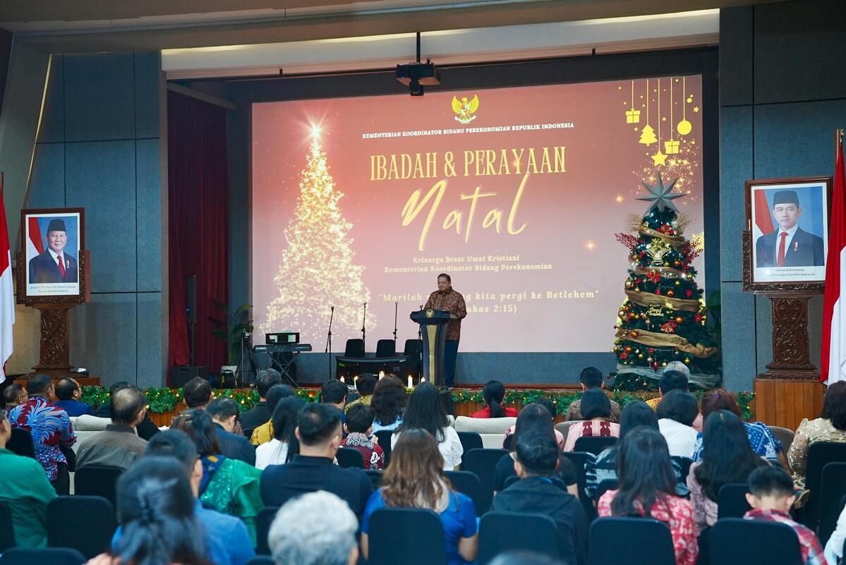 Perayaan Natal Keluarga Besar Kemenko Perekonomian, Momentum Membangun Optimisme, Persaudaraan, dan Silaturahmi