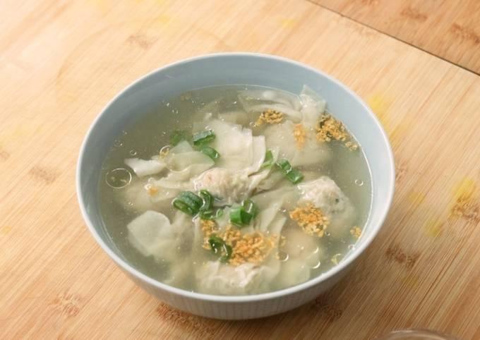 Lembut dan Gurih, Ini Resep Sup Pangsit Ayam Jamur