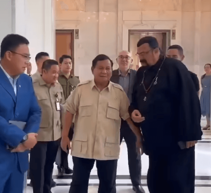 Prabowo Subianto dan Steven Seagal Bertemu Tak Sengaja, Persahabatan Lama yang Terjalin 35 Tahun