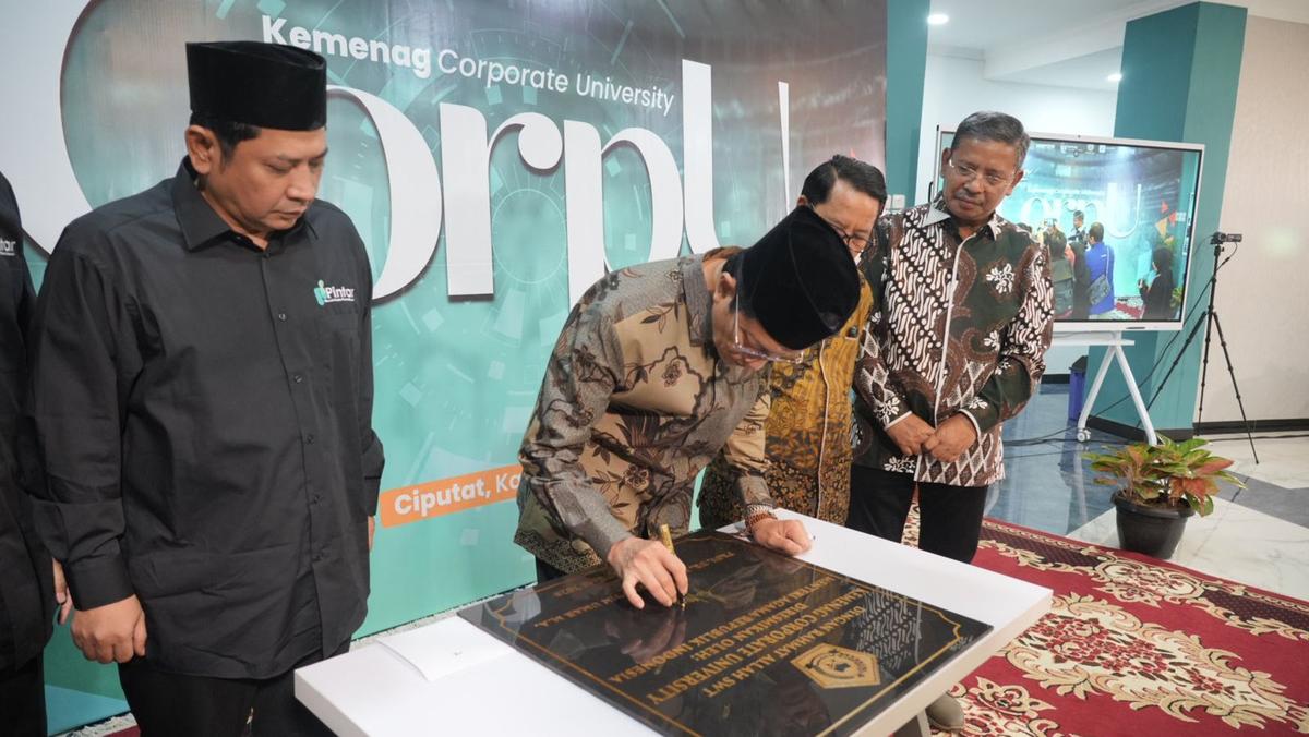 Menag Rilis Pusat Informasi Strategi Kebijakan Keagamaan dan Kemenag Corpu