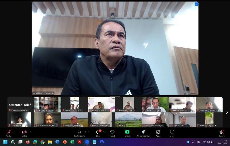 Mentan Amran Cek Pertanaman Padi di Seluruh RI Cegah Krisis Pangan Terulang