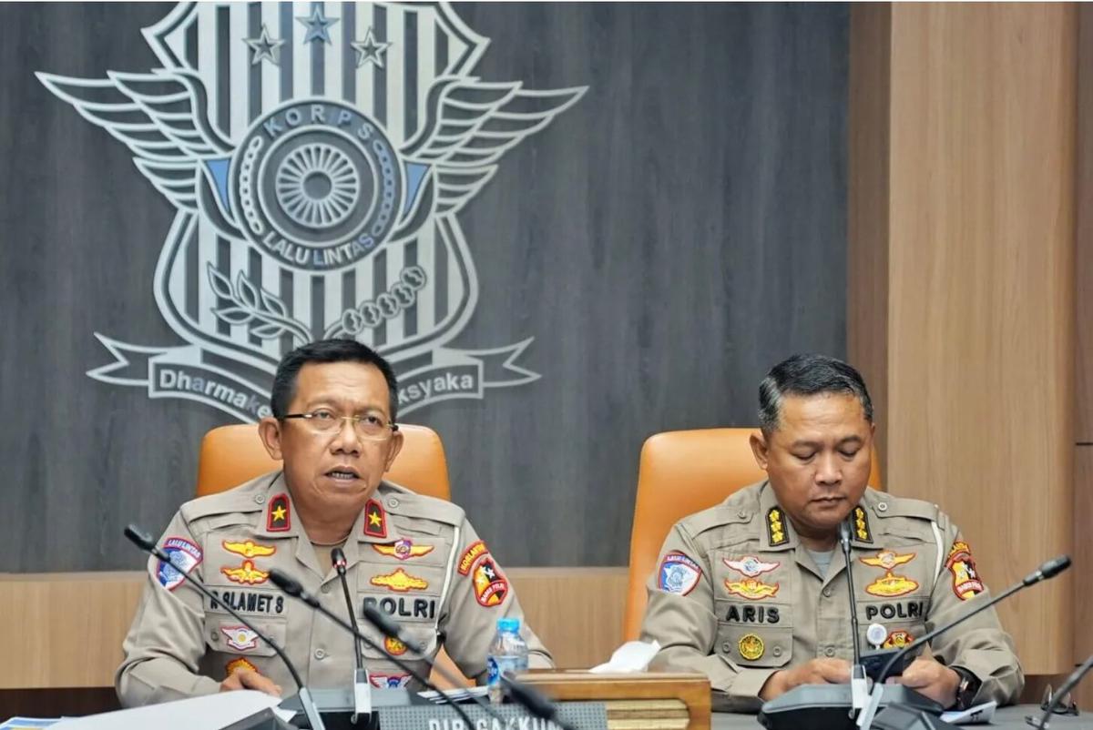 Korlantas Polri Turunkan Tim Traffic Accident Analysis Laka Maut di Gerbang Tol Ciawi
