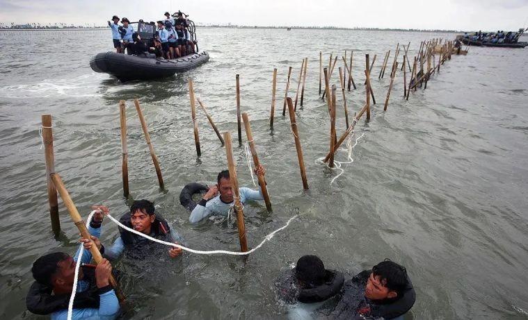 KKP Investigasi Pemasangan Pagar Laut di Tangerang, 6 Perangkat Desa Diperiksa