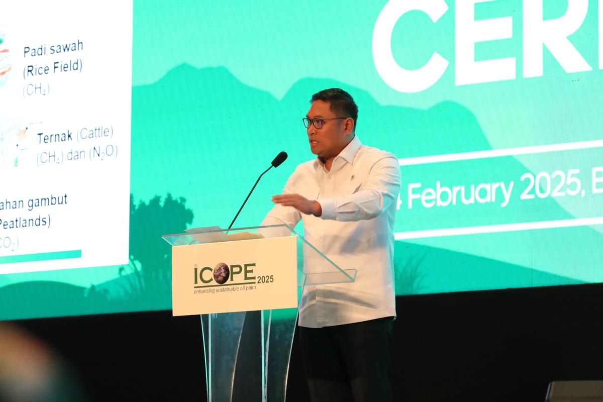 ICOPE 2025, Wamentan Sudaryono: Perkebunan dan Industri Sawit Kuatkan Posisi Tawar Indonesia pada Dunia