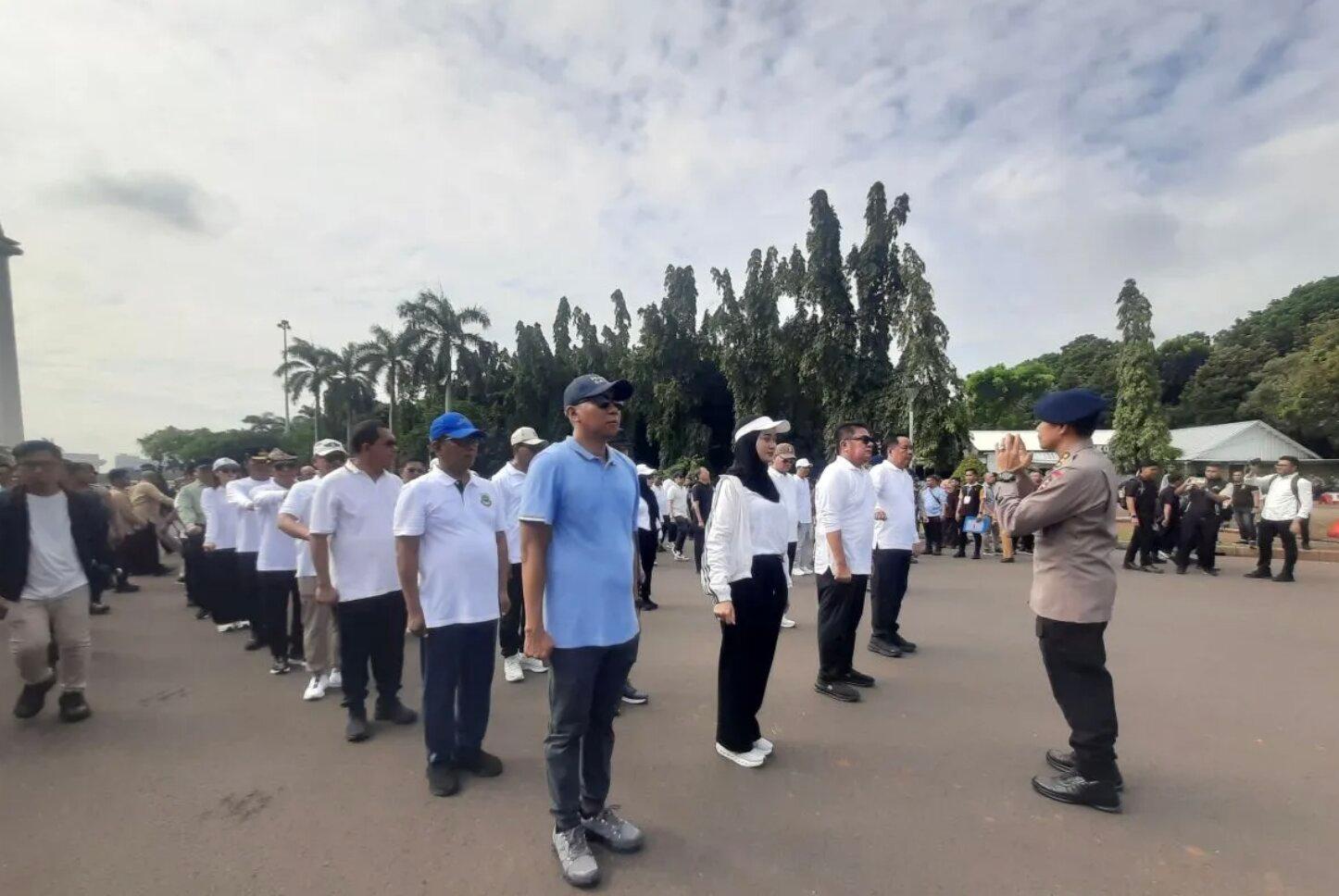 481 Kepala Daerah Terpilih Gladi Bersih di Monas Jelang Pelantikan