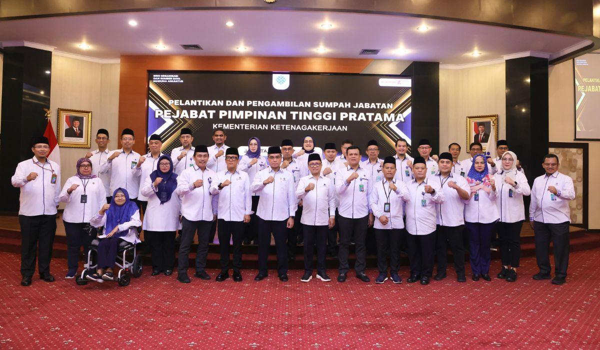 Menaker lantik 15 Pejabat Tinggi Pratama, Yakin Formasi Terbaik Kemnaker