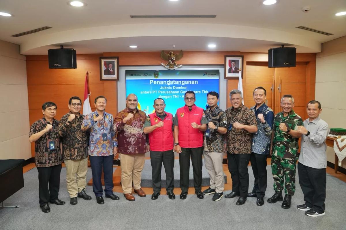 PGN Bersama TNI AD Peketat Keamanan Penyaluran Gas Bumi Nasional