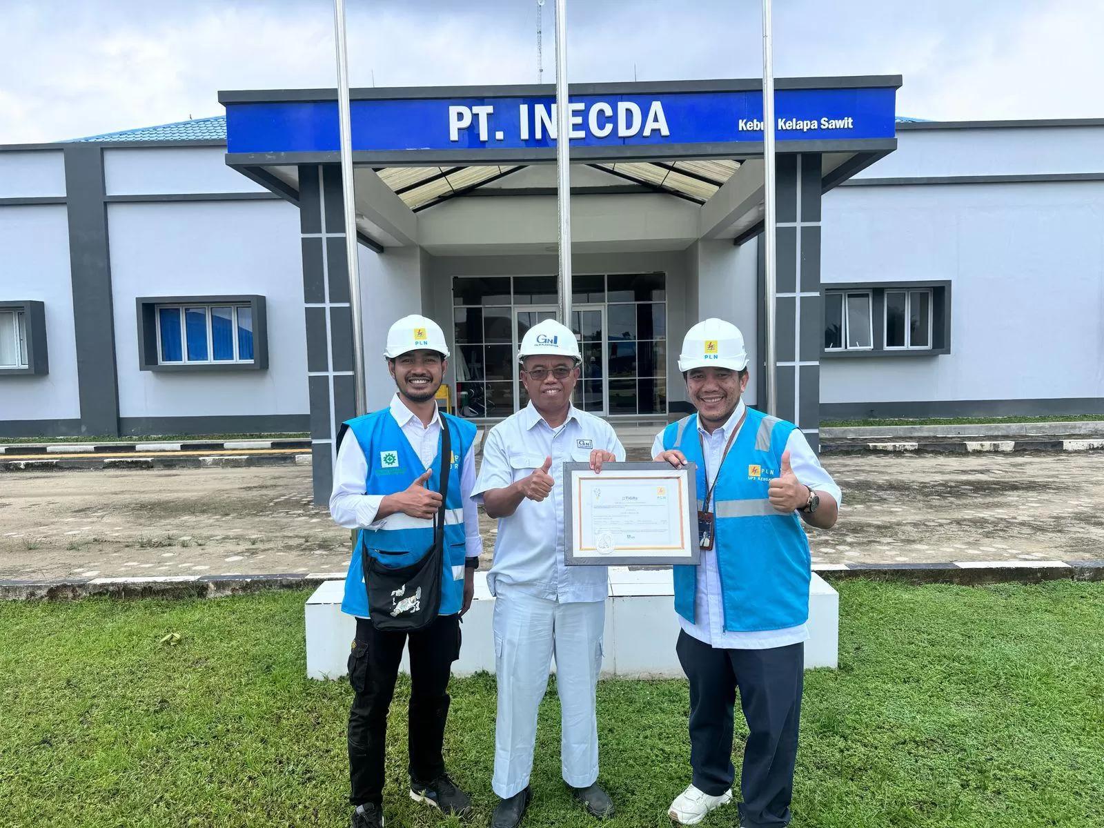 PLN Pasok Listrik Hijau, PT Inecda Plantation Gunakan 592 Unit REC