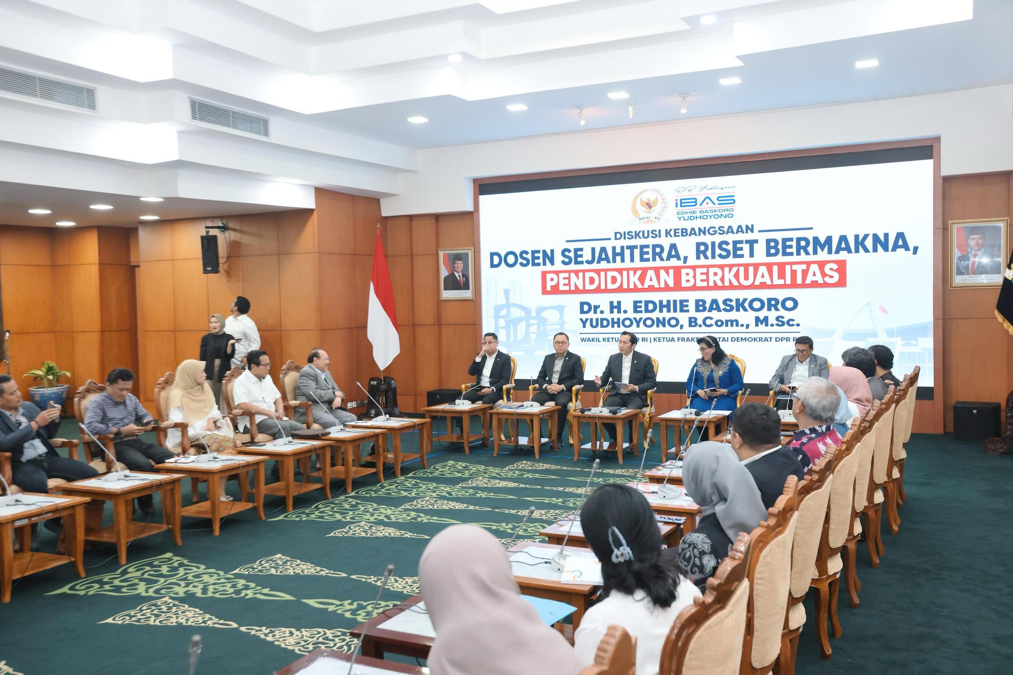 Diskusi Kebangsaan Tentang Pendidikan, Ibas: Kesejahteraan Dosen Penting, Tukin Mesti Cair Segera