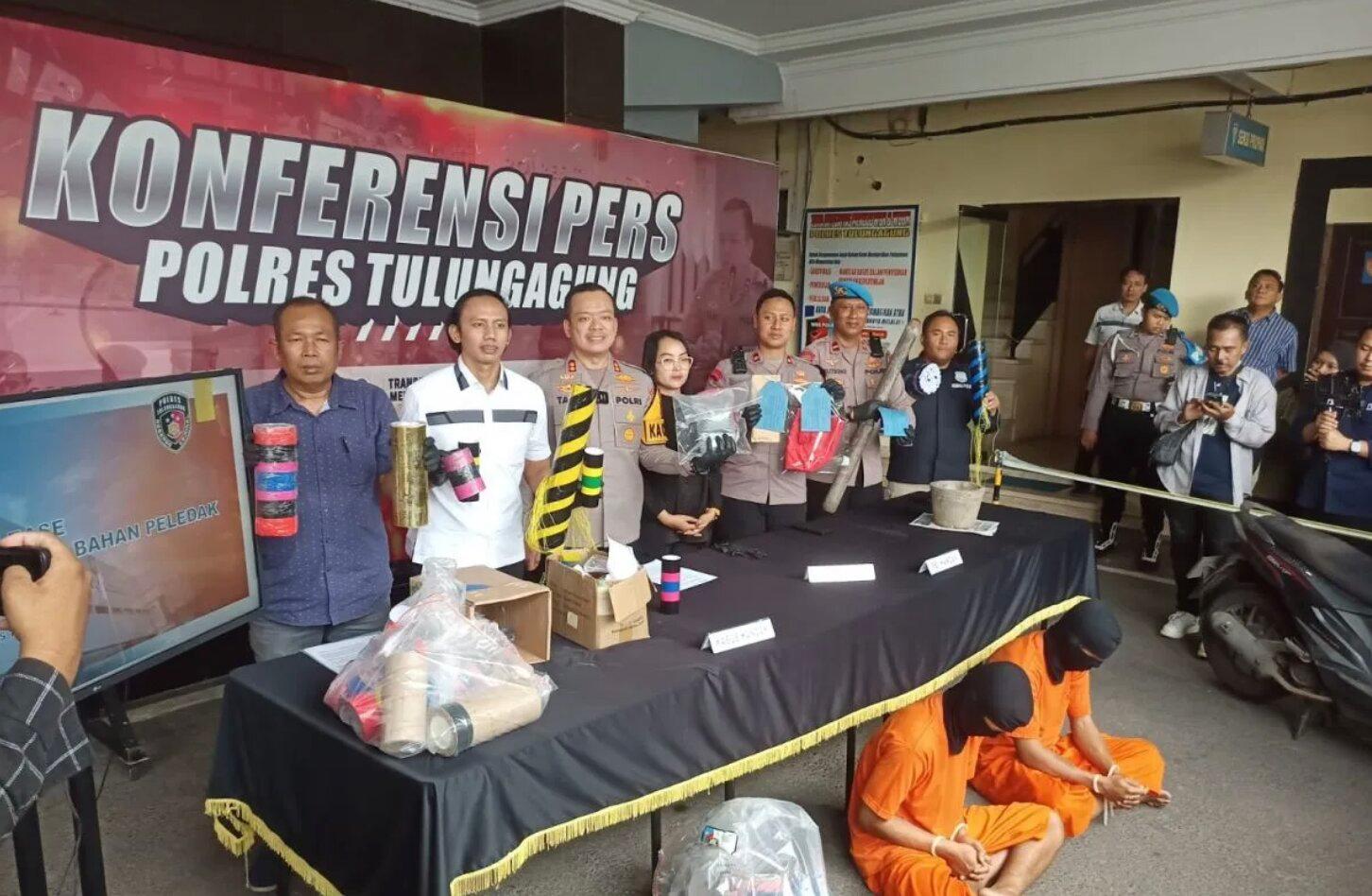 Polres Tulungagung Ungkap 4 Kasus Peredaran Bahan Peledak