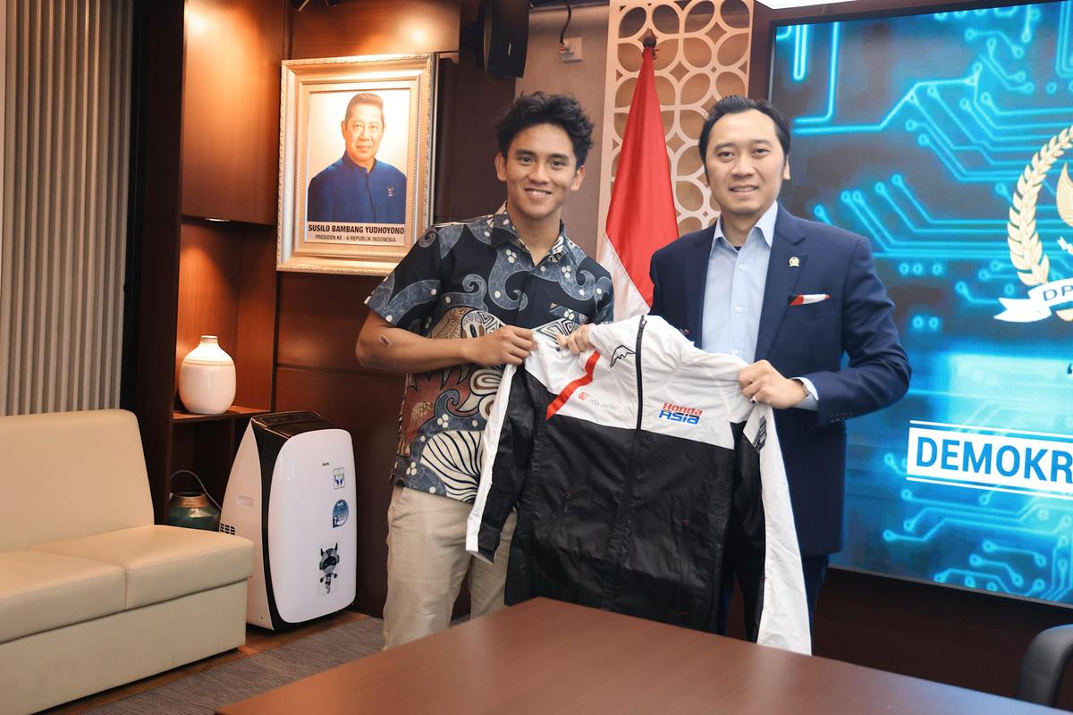 Doakan Pembalap Mario Aji di Moto2, Ibas: Kibarkan Merah Putih hingga Garis Finish