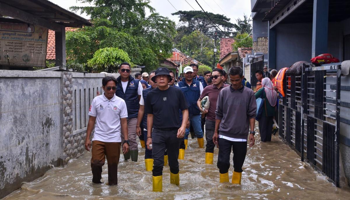 Saan Mustopa Dorong Solusi Jangka Panjang Penanganan Banjir di Karangligar Karawang
