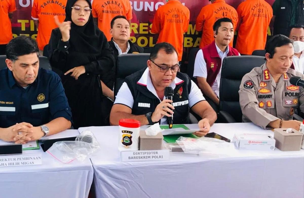 Bareskrim Polri Bongkar Sindikat Penyalahgunaan BBM Subsidi di Denpasar