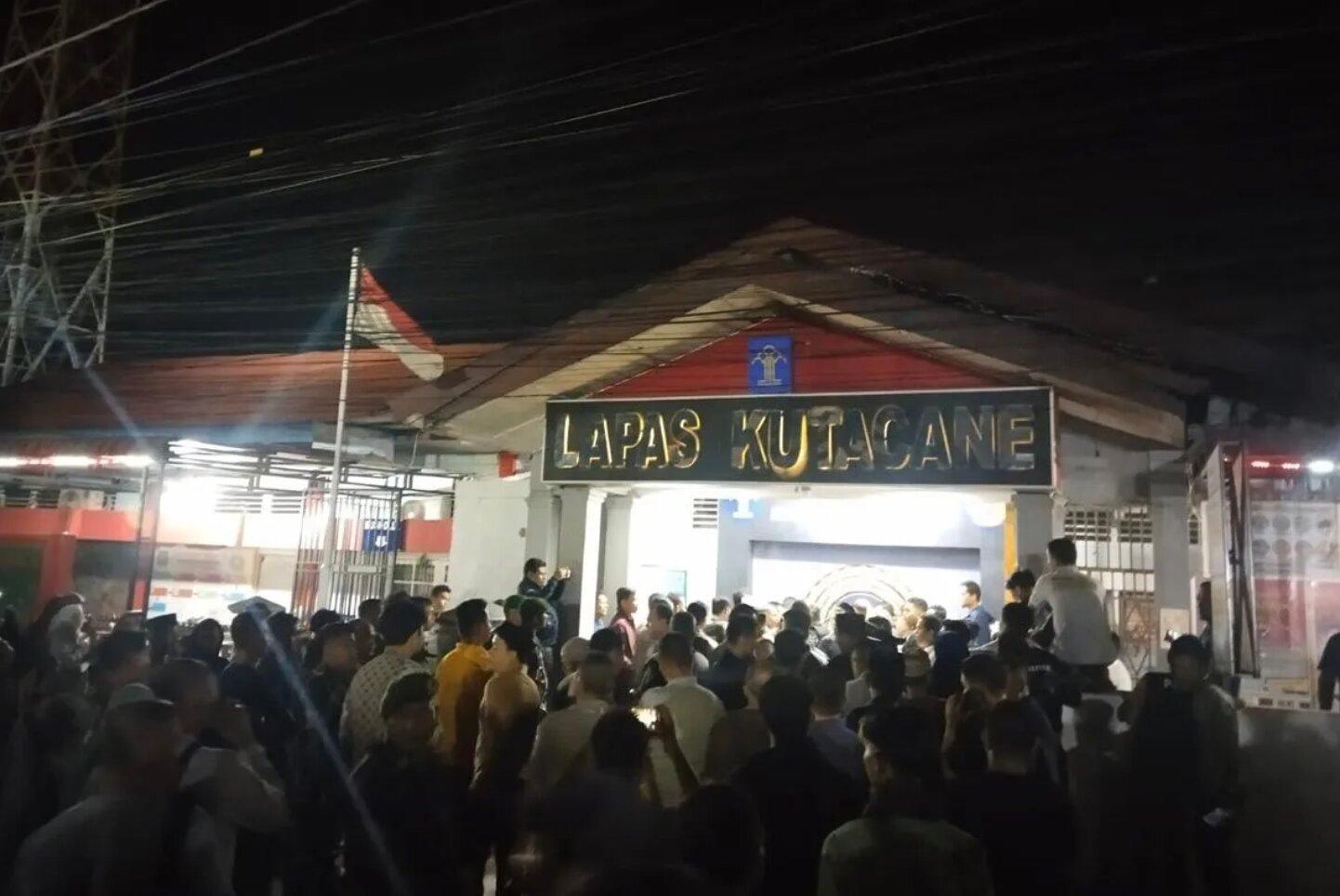 Polda Aceh Kerahkan 1 Peleton Brimob Jaga Lapas Kutacane Pasca Kaburnya 52 Napi