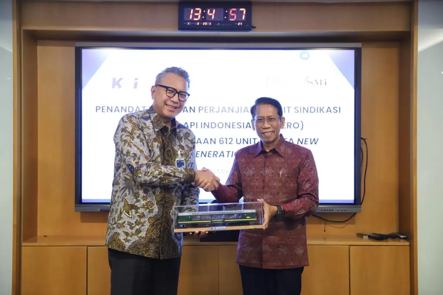 KAI Kerja Sama dengan BNI dan SMI untuk Pendanaan 612 Kereta New Generation