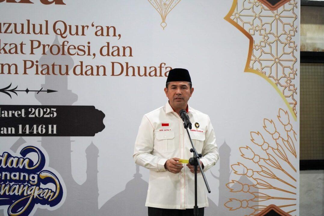 Pengurus Masjid Daarussalaam Kemenko Polkam Ajak Pejabat Berzakat