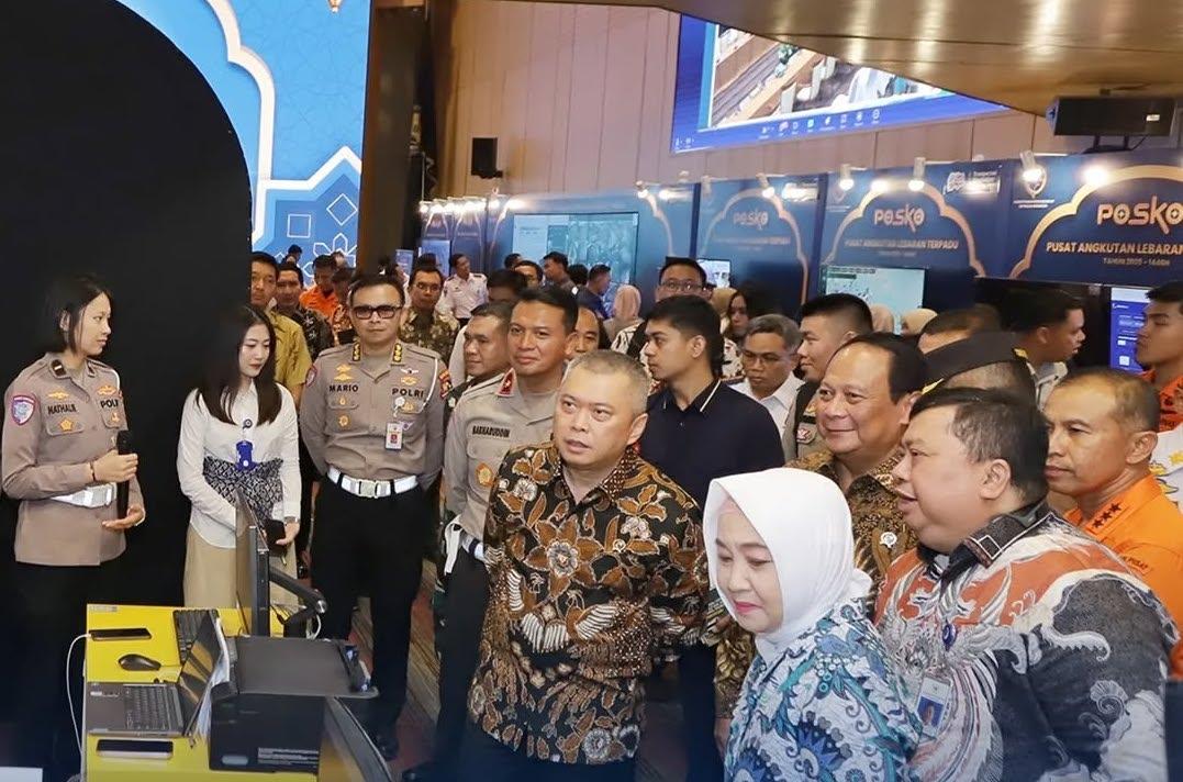 Korlantas Polri Hadiri Pembukaan Posko Angkutan Lebaran 2025 Kemenhub