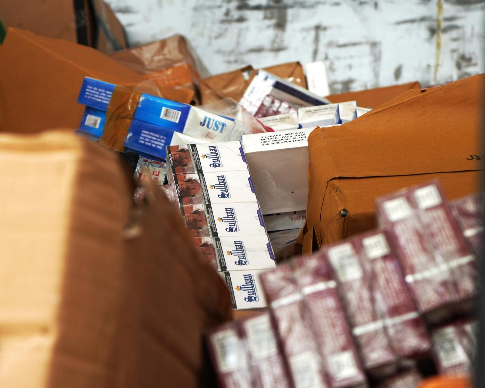 Bea Cukai Tegal Gagalkan Peredaran 666 Ribu Batang Rokok Ilegal
