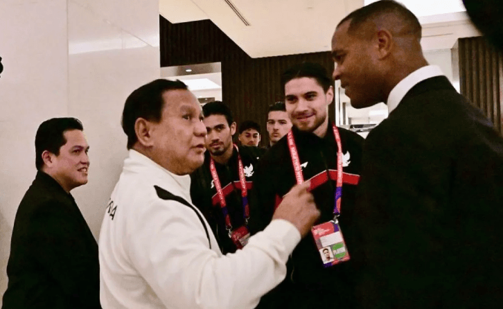 Prabowo Kunjungi Timnas Indonesia Jelang Laga Melawan Bahrain
