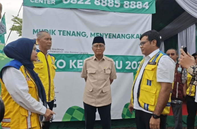 Menteri PU Tinjau Kesiapan Rest Area dan Posko Arus Balik di JTTS Lampung
