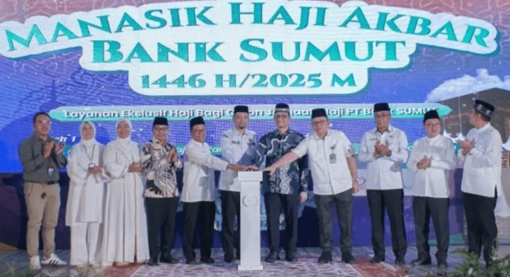 Ribuan Calon Haji Asal Sumut Ikuti Manasik Haji Akbar Bank Sumut 1446 H/2025 M