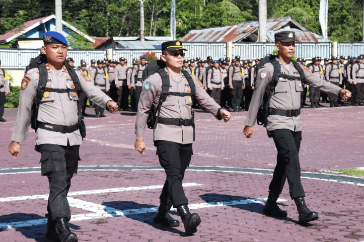 2.556 Personel Gabungan Dikerahkan Amankan PSU Pilkada 2024 di Parigi Moutong