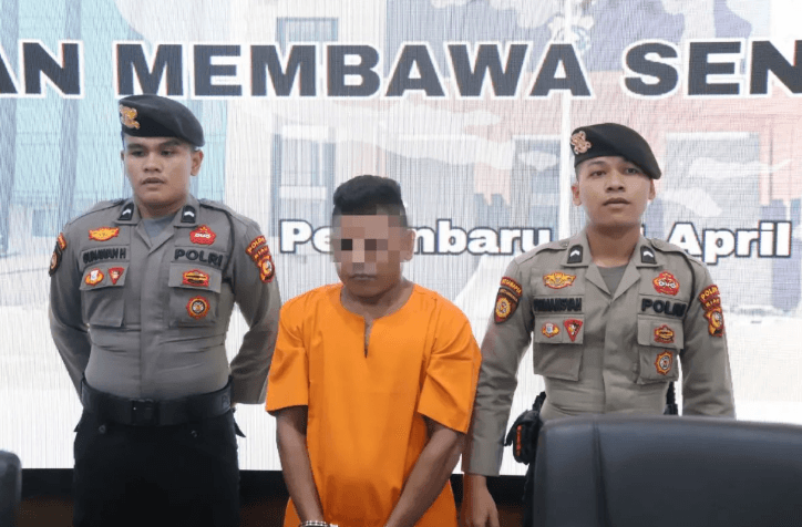Pria Tusuk Kaca Mobil dengan Pisau di Pekanbaru, Ditangkap Polisi Kurang dari 24 Jam