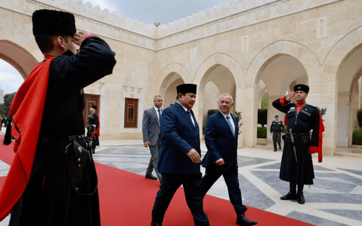 Prabowo Kenang Persahabatan Lamanya dengan Raja Yordania Abdullah II