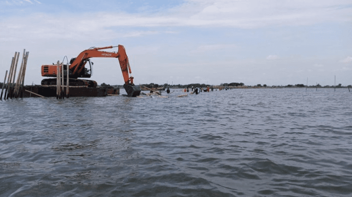 Pembongkaran Sisa Pagar Laut di Desa Kohod, Tangerang Mulai Dilakukan Pemprov Banten