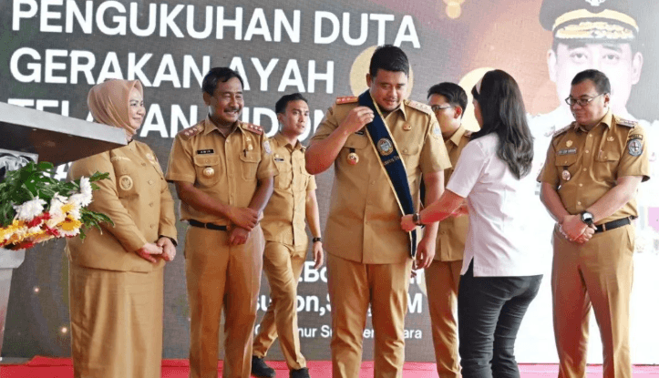 Bobby Nasution dan Hasanul Jihadi Resmi Dikukuhkan Jadi Duta Gerakan Ayah Teladan Indonesia di Sumatera Utara