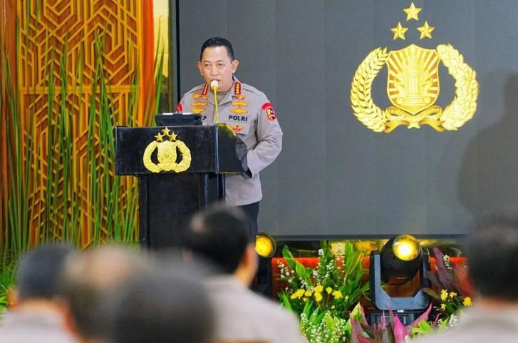 Kapolri Buka Rakernis Gabungan dan Resmikan Blueprint Divisi Humas Polri