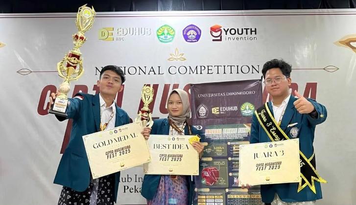 Mahasiswa Undip Sulap Limbah Tahu Jadi Plastik Edible, Borong Penghargaan di CN Fest 2025