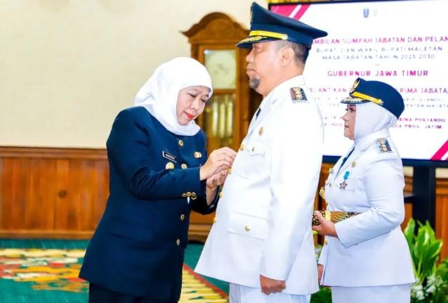 Gubernur Khofifah Lantik Bupati dan Wakil Bupati Magetan, Dorong Realisasi Program Nasional dan Penyusunan RPJMD