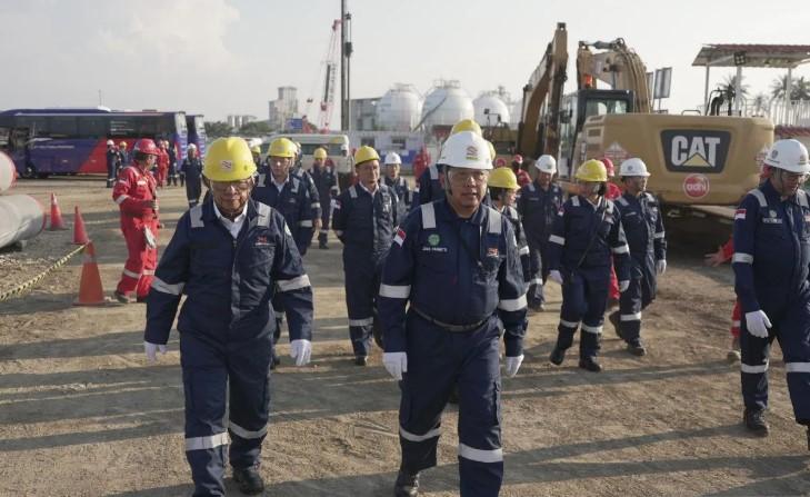 IIF Tinjau Langsung Progres Proyek Jetty dan Fasilitas Petrokimia Polytama di Indramayu