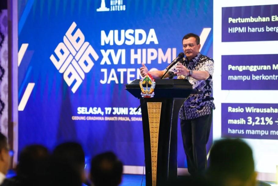 Gubernur Jateng Ajak Pengusaha Muda HIPMI Kembangkan Ekonomi Baru dan Dukung Program Pemerintah