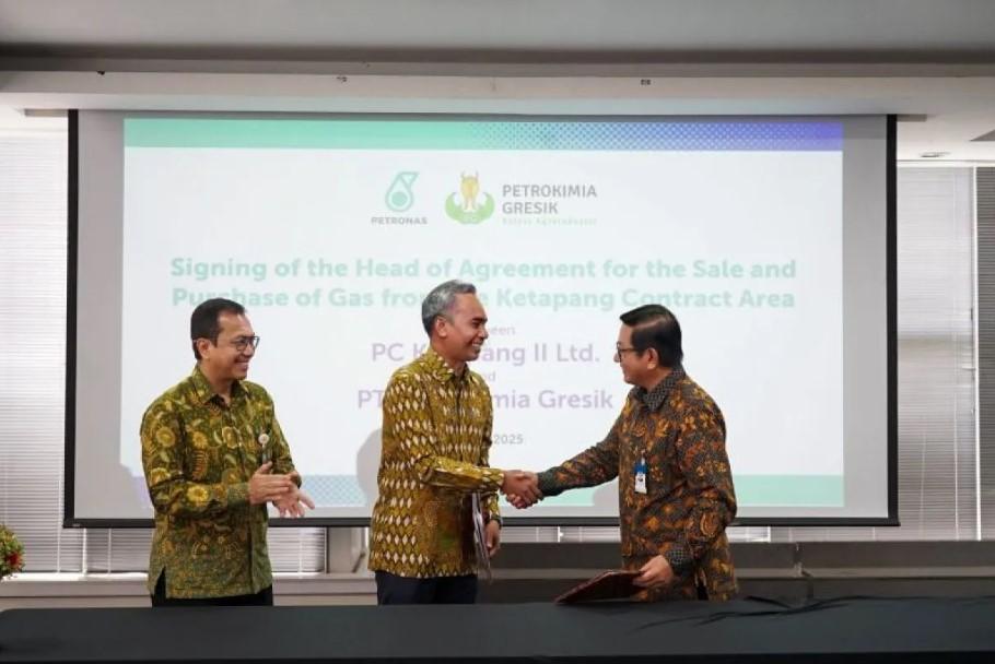 Petrokimia Gresik Jalin Kerja Sama dengan PC Ketapang II Ltd untuk Amankan Suplai Gas dan Dukung Swasembada Pangan