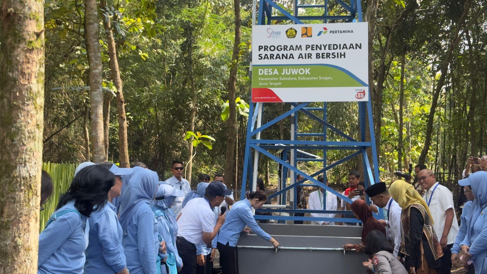 Pertamina dan Seruni Bangun 16 Titik Air Bersih di Sragen, Sasar 1.280 Kepala Keluarga