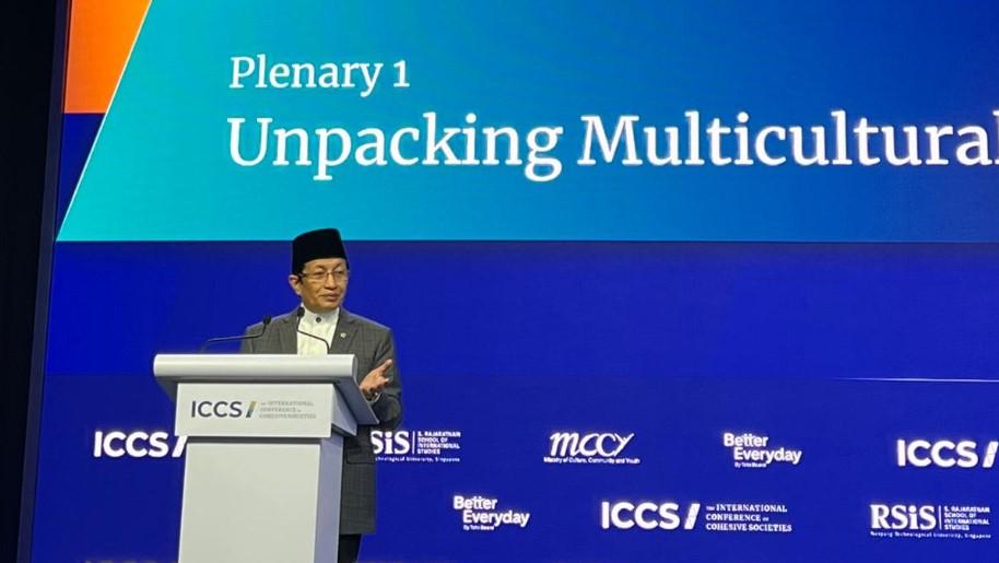 Menag Nasaruddin Umar Promosikan Pancasila dan Diplomasi Agama sebagai Solusi Global di Konferensi Internasional Singapura
