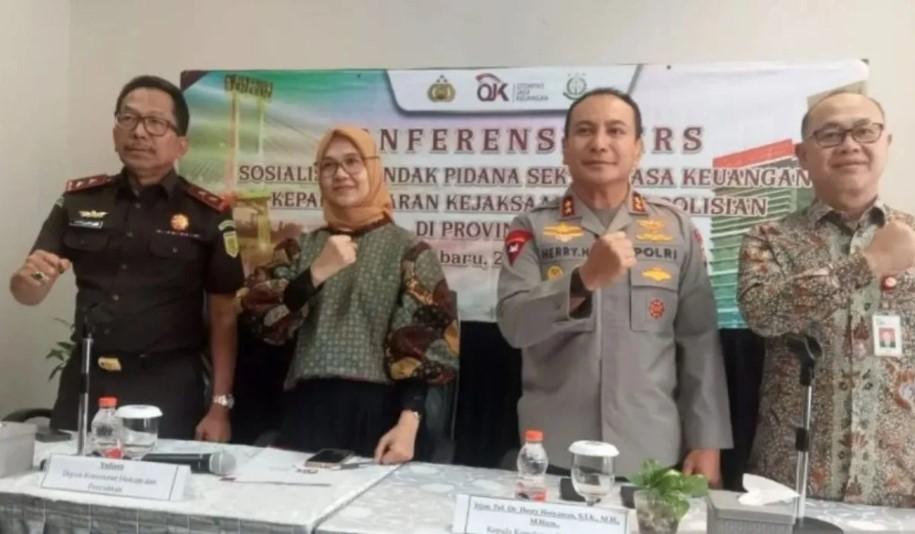 OJK dan Aparat Penegak Hukum Riau Perkuat Penegakan Hukum di Sektor Jasa Keuangan