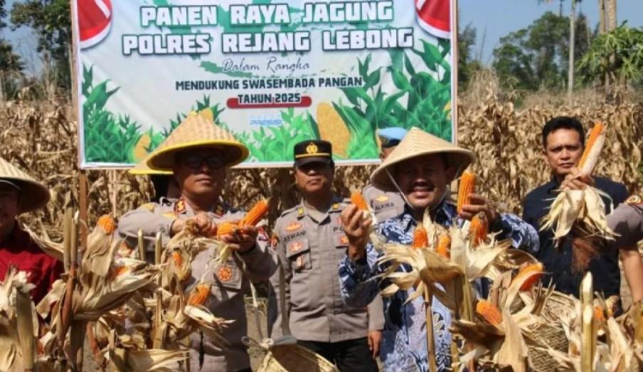 Polres Rejang Lebong Gagas Program Tanam Jagung di 156 Desa, Wujudkan Ketahanan Pangan Berbasis Lokal