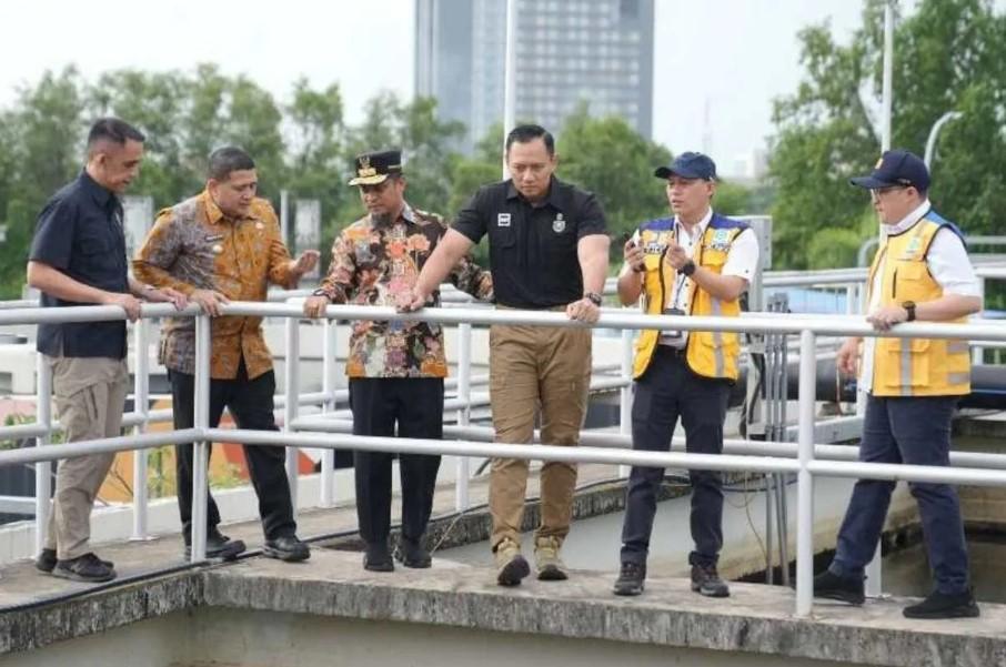 AHY Tinjau IPAL Losari di Makassar, Dorong Optimalisasi Pengelolaan Limbah Rumah Tangga