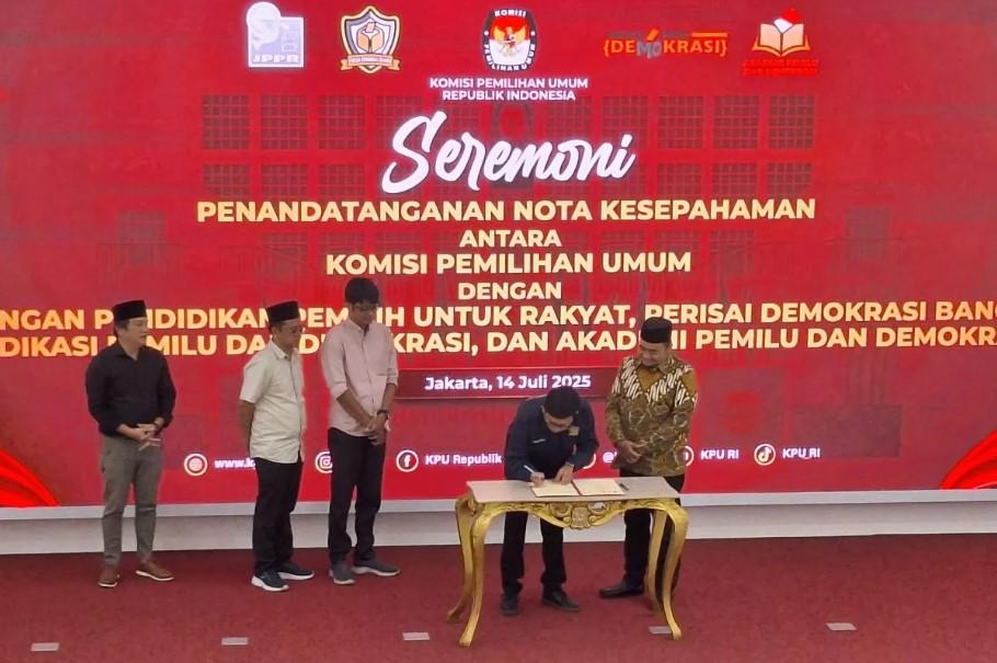 KPU RI Gandeng Empat LSM untuk Perkuat Pendidikan dan Pengawasan Pemilu