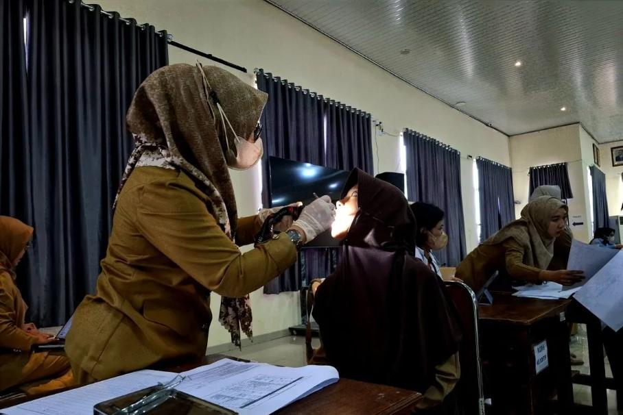 Pemeriksaan Kesehatan Massal Dilakukan untuk 75 Siswa Sekolah Rakyat Lampung Sebelum Masuk Asrama