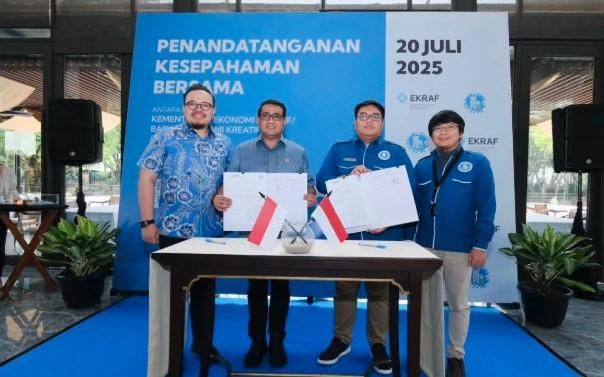 Kemenparekraf dan GEKRAFS Teken MoU, Perkuat Ekonomi Kreatif Berbasis Daerah
