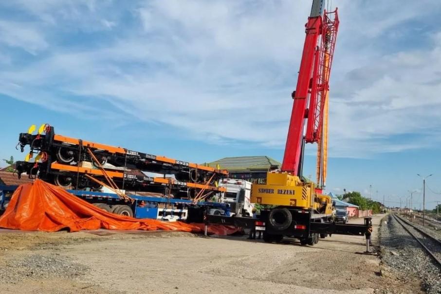 KAI Divre III Palembang Datangkan 60 Gerbong Datar Baru untuk Angkutan Batu Bara di Sumatera Selatan